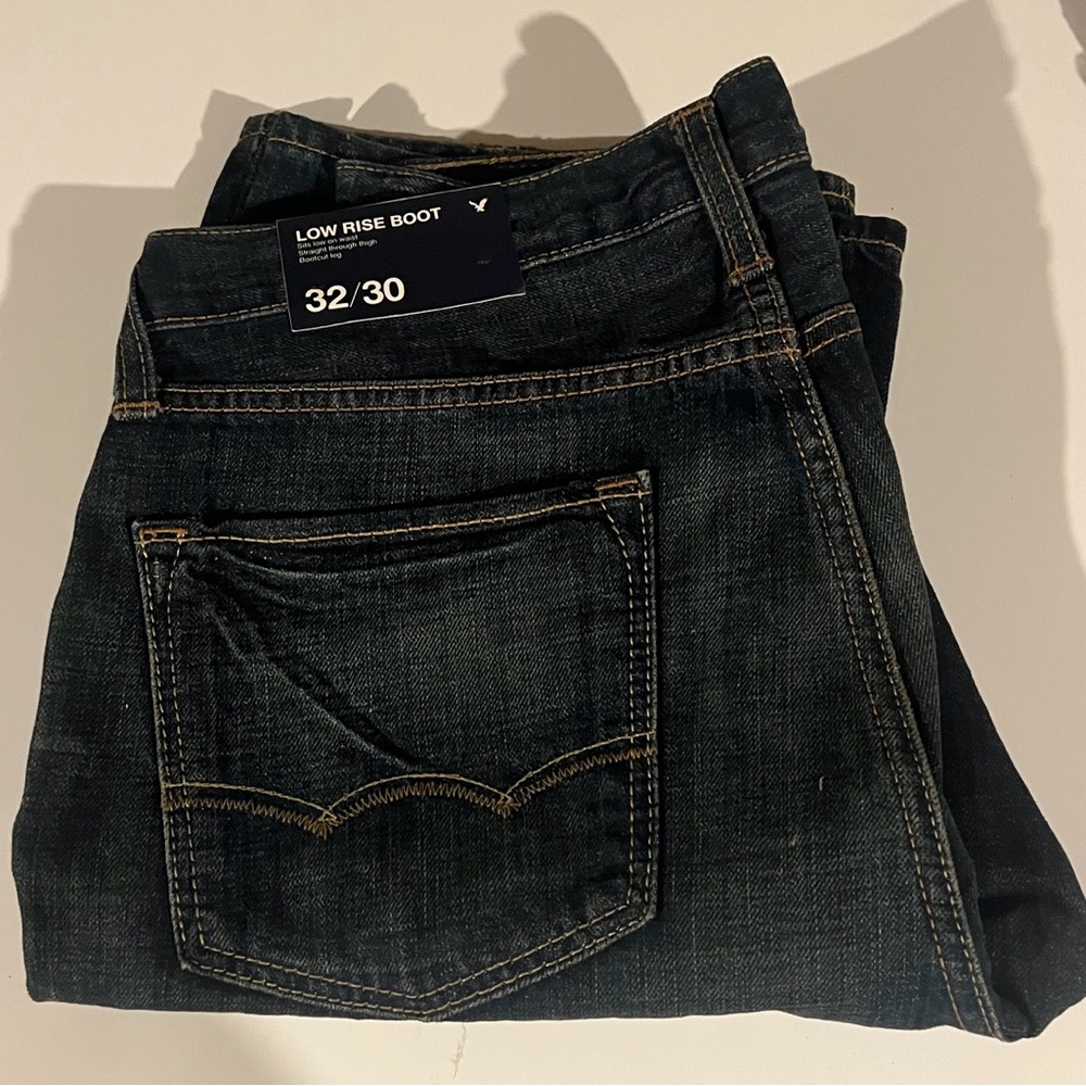 American eagle outfitters low rise boot cut denim jeans